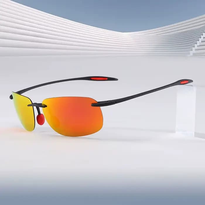 Lunettes de soleil de sport classiques sans bords pour hommes et femmes