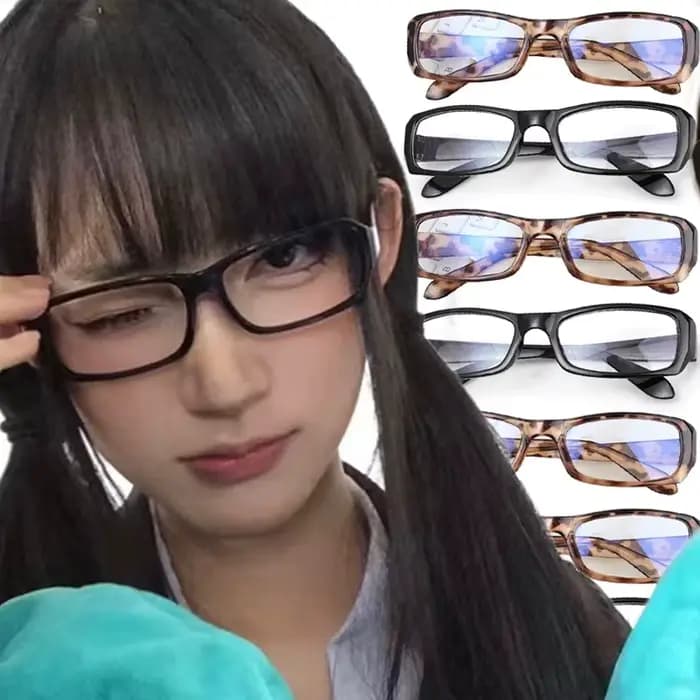 Lunettes à monture carrée noire