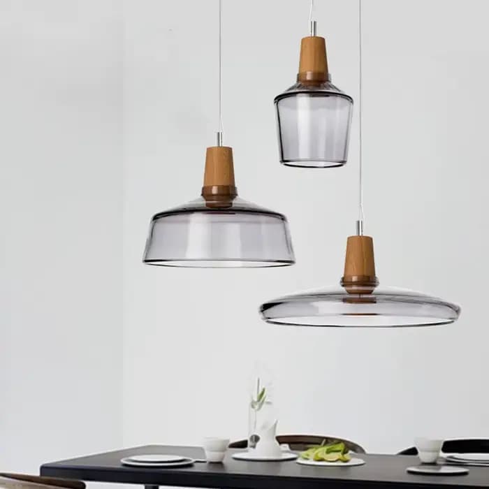 Lampe LED Suspendue en Verre au Design Nordique Rétro Vintage, Luminaire Décoratif d'Nik, Idéal pour un Loft, une Allée, un Bar ou une Chambre à Coucher