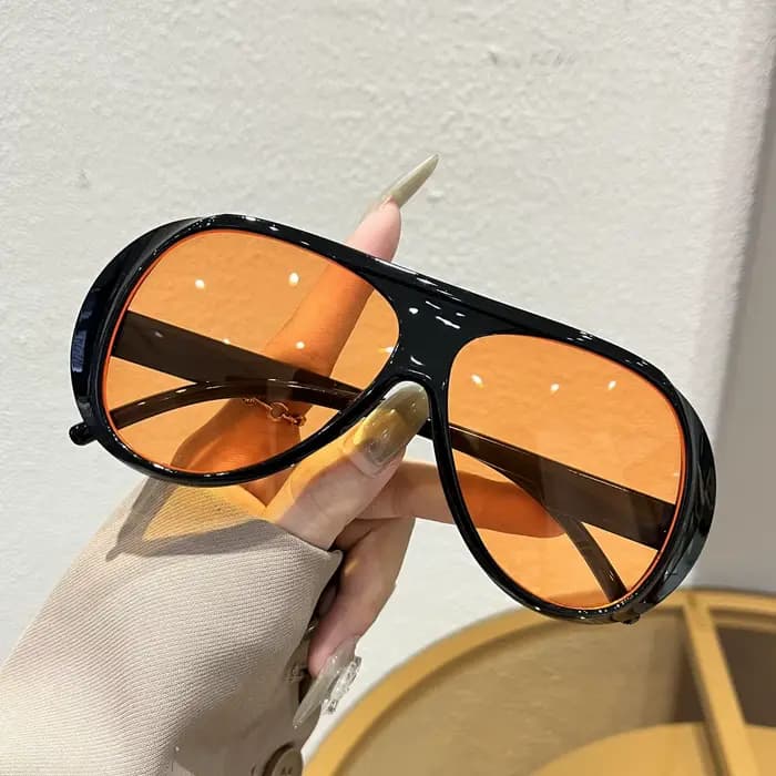 Nouvelles Lunettes de Soleil Vintage Grand Pilote Rondes pour Hommes et Femmes
