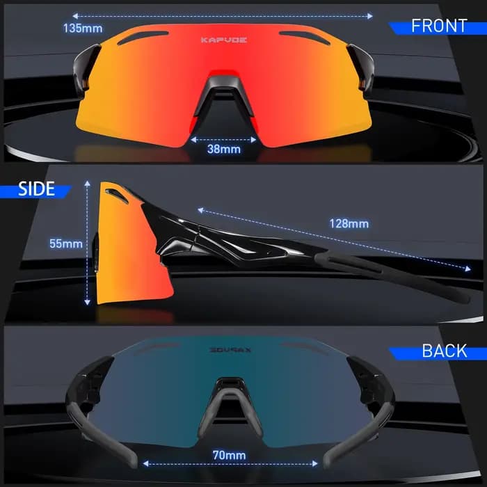 Kapvoe hommes femmes lunettes de cyclisme UV400