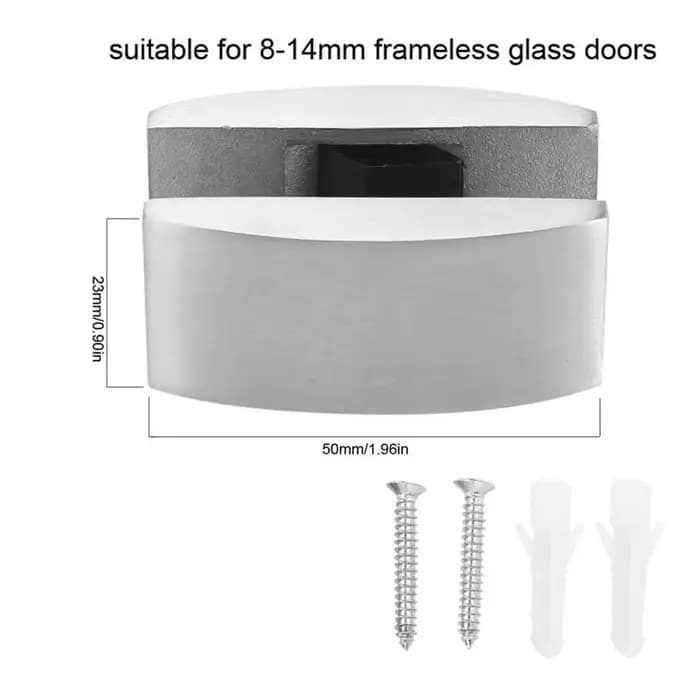 Quincaillerie de guidage inférieur de sol en acier inoxydable 304 pour portes coulissantes en verre, pièce de rechange, construction en acier