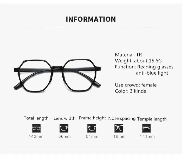 Nouvelle mode femmes lunettes de lecture hypermétropie