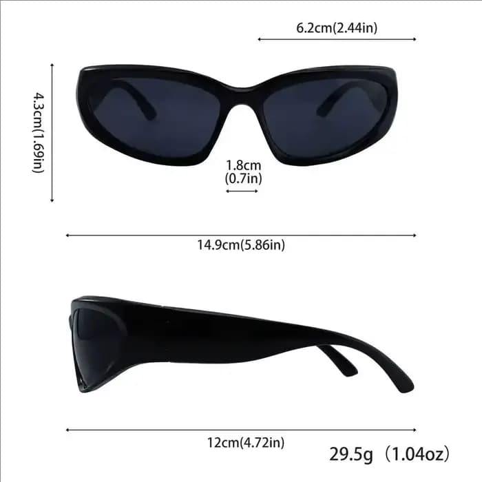 Lunettes de sport Y2K, Protection UV pour l'escalade