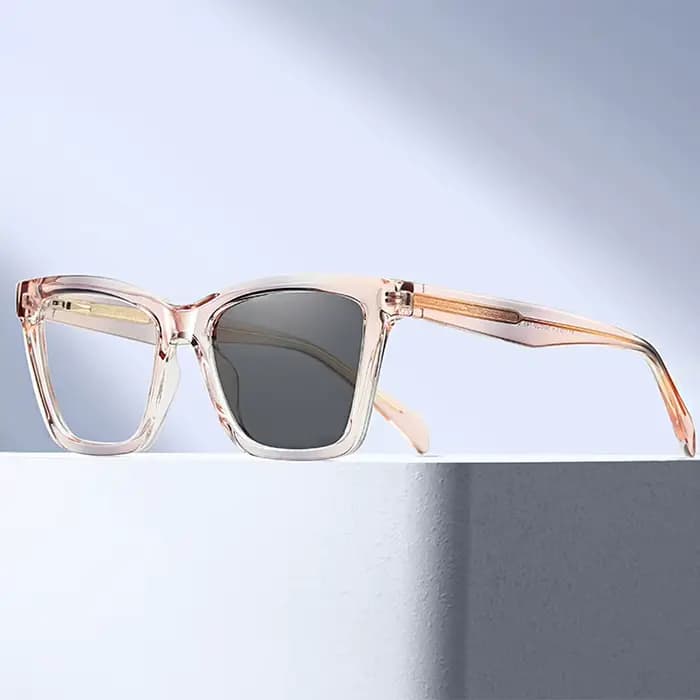 Lunettes de soleil photochromiques marron pour femmes