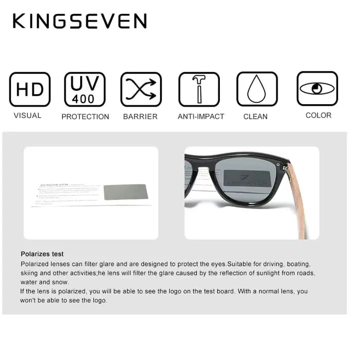 KINGSEVEN – lunettes de soleil vintage pour hommes