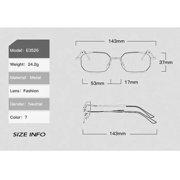 Lunettes de soleil étroites pour hommes