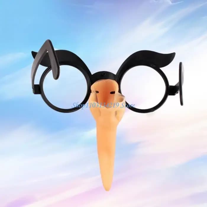 N5KC – lunettes à nez méchante sorcière pour Halloween, cadre, mascarade, fête carnaval, faux nez