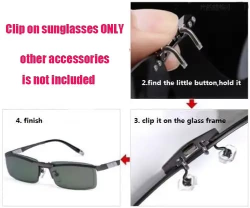 Lunettes de soleil polarisées à Clip pour hommes et femmes