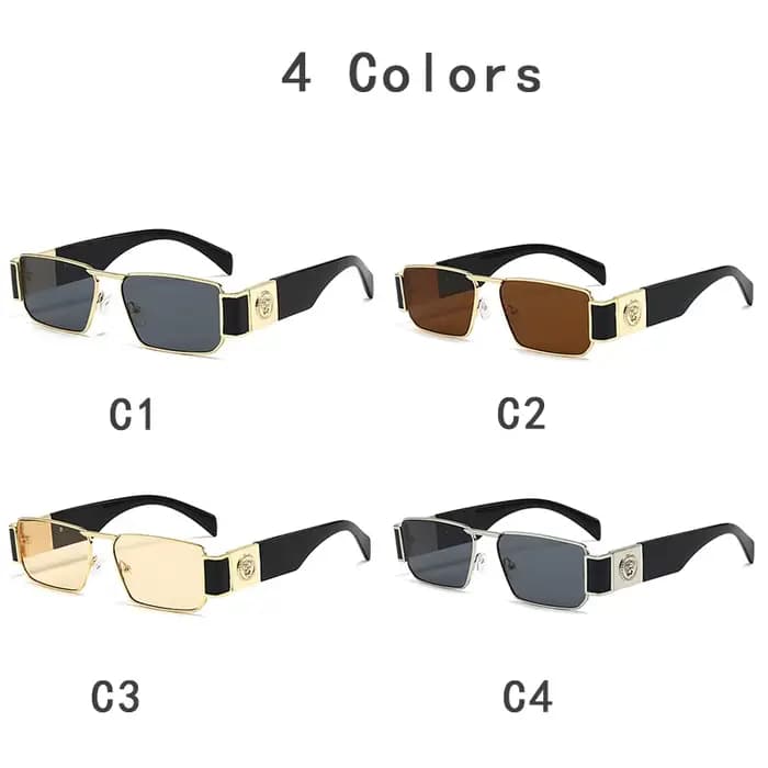 Nouvelle marque de mode lunettes de soleil de créateur de luxe hommes femmes 2026 léopard Vintage élégant nuances