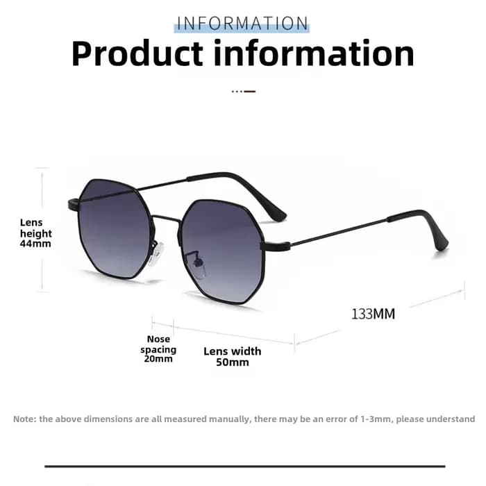 Lunettes classiques en métal pour hommes