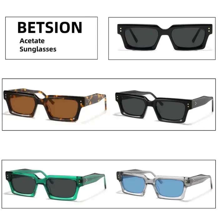 Lunettes de soleil pour hommes monture en acétate