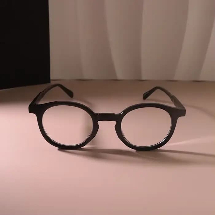 Lunettes de vue rondes transparentes décontractées pour hommes et femmes