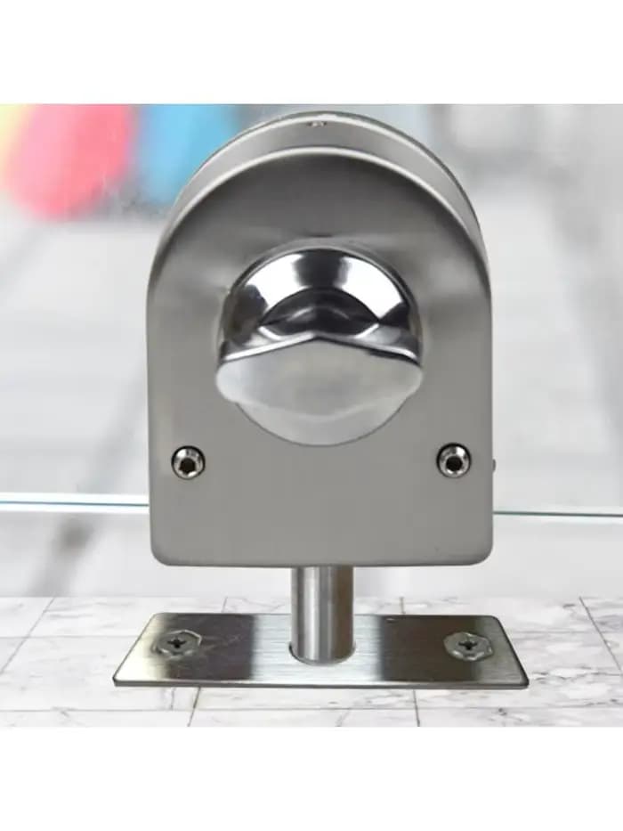 Verrou de porte en verre en acier inoxydable, verrou de sol, boulon de verrouillage au sol pour salle de bain, toilettes, magasin, portes en verre