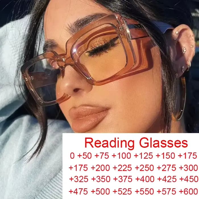 Lunettes de Lecture Carrées Brunes pour Homme et Femme