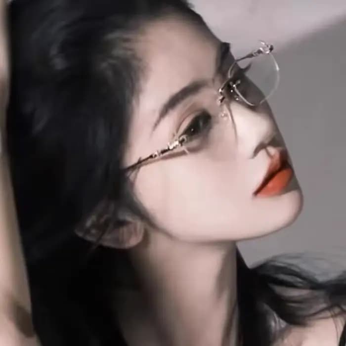 Lunettes sans bords Harajuku pour femmes
