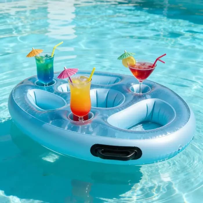 Porte-gobelet gonflable pour boisson, flotteur de piscine, barre de bière glacée, baignoire, support de fruits, récipient à vin, décor de fête, accessoire de plage