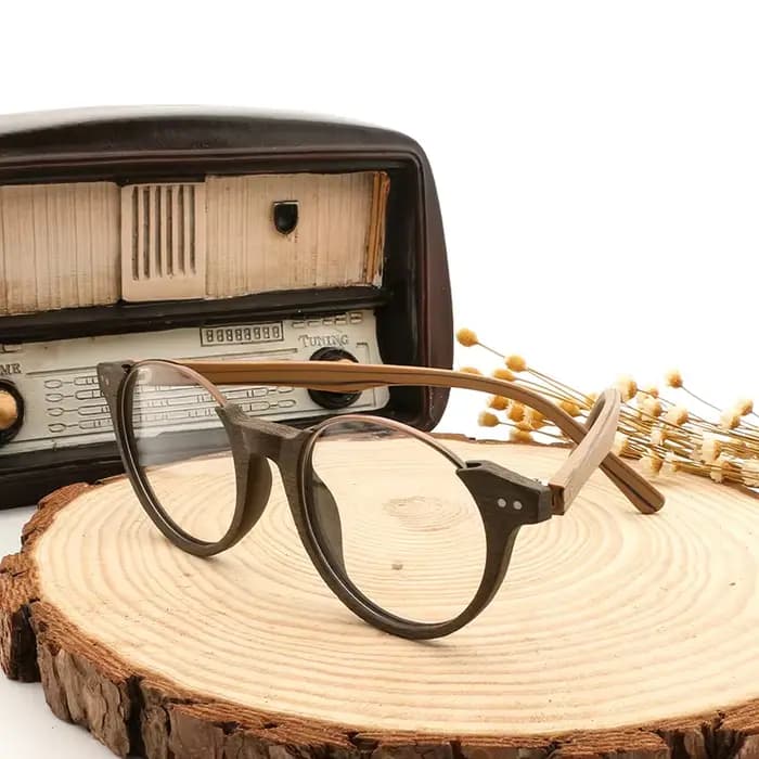 Lunettes de soleil en bois uni pour hommes et femmes