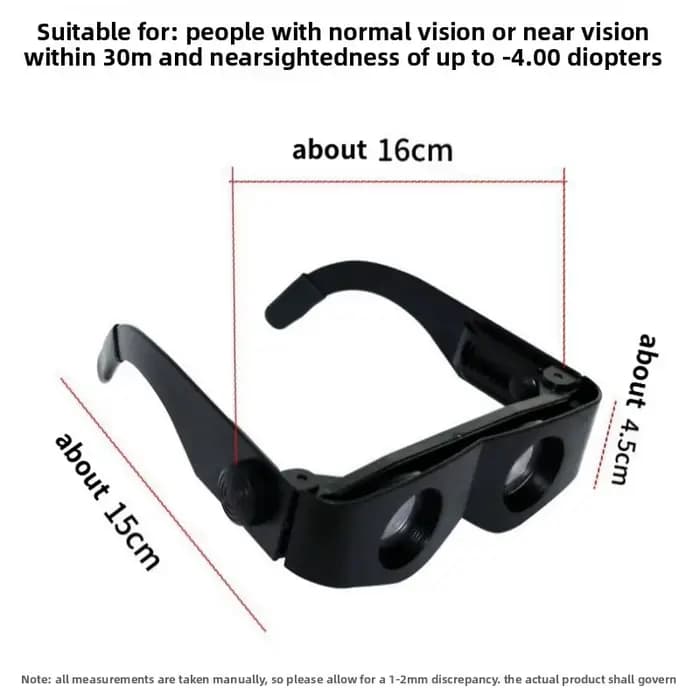 Lunettes de pêche avec télescope grossissant pour voir les paysages à distance