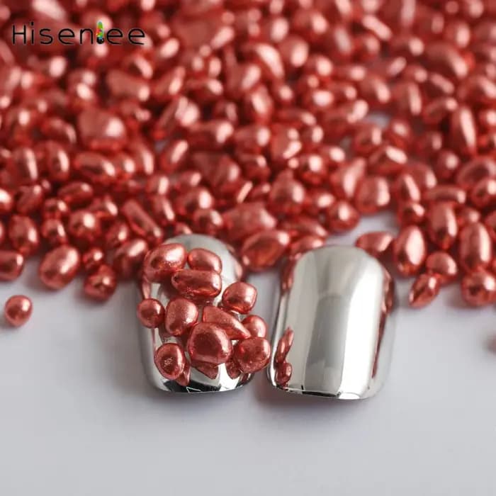 Pierre de verre ronde irrégulière pour Nail Art, décoration de bricolage, remplissage de moule Xy, flash multicolore, 20 grammes, 2-4mm