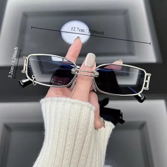 Lunettes de soleil carrées de luxe pour femmes