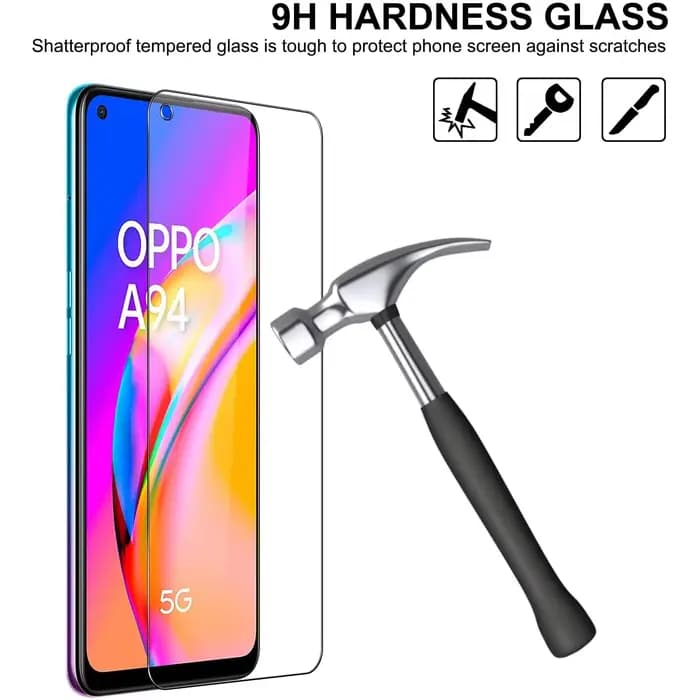 Pour OPPO A94 5G 4G Film de protection d'écran en verre trempé