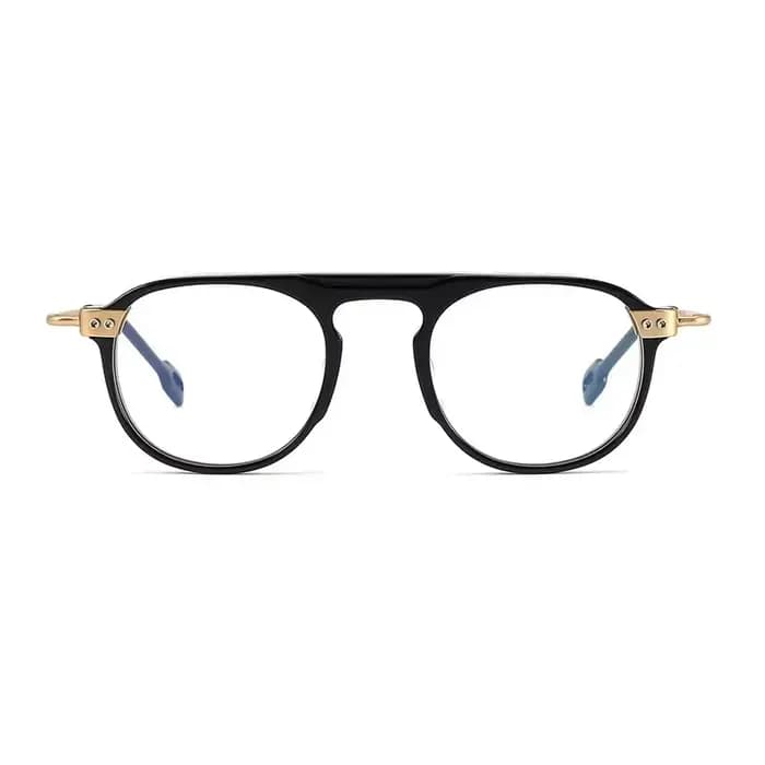 Lunettes de myopie ovales en acétate pour hommes
