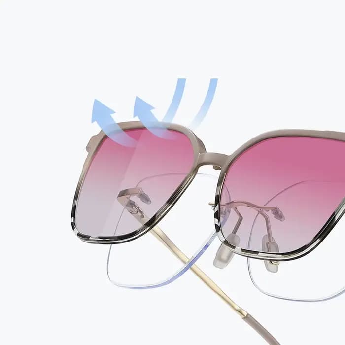 Monture de lunettes élégante en alliage sans