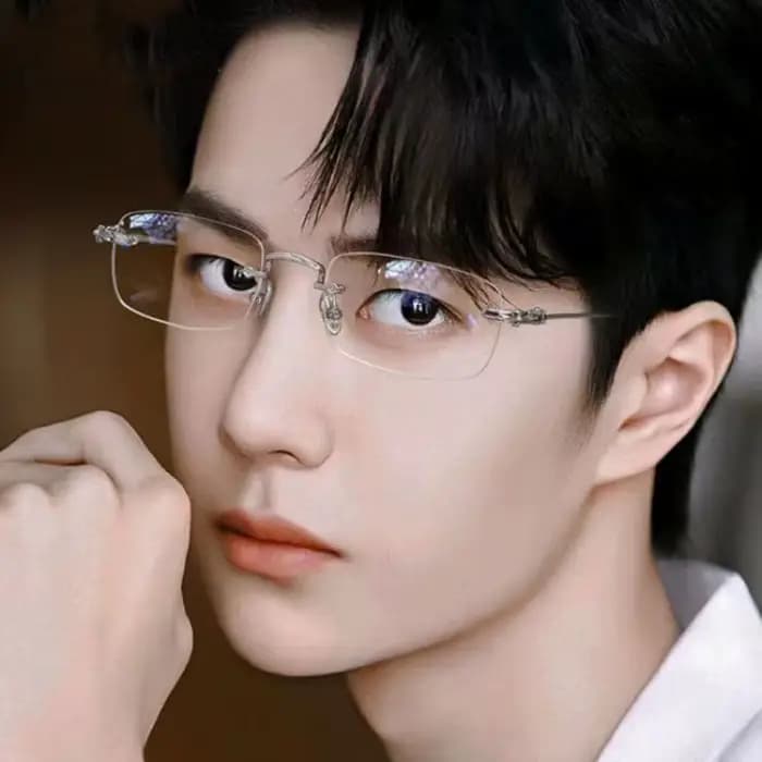 Lunettes sans bords Harajuku pour femmes