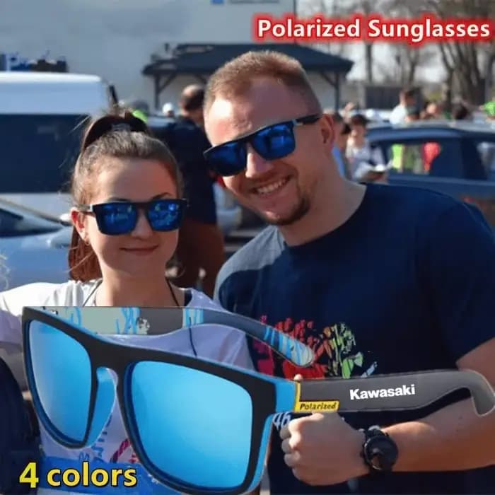 Kawasaki – lunettes de soleil polarisées carrées vintage pour hommes et femmes