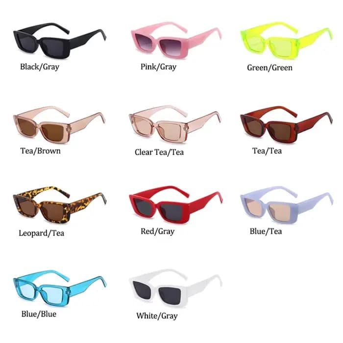 Lunettes de soleil vintage roses petites pour femmes