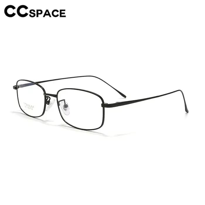 Petites lunettes rectangulaires en titane pour femmes et hommes