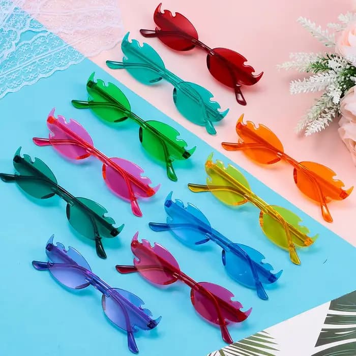 Lunettes de soleil à flamme de feu sans bords