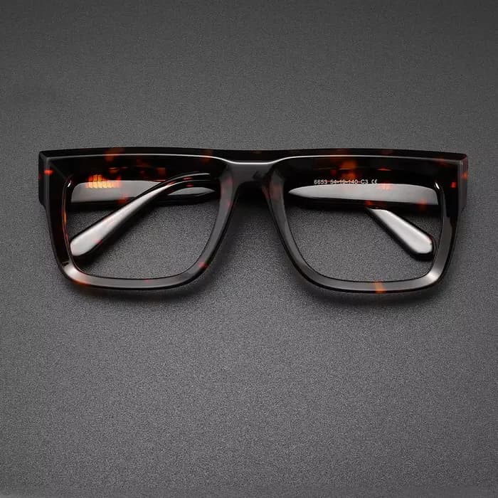 Lunettes de soleil rectangulaires optiques rétro pour hommes