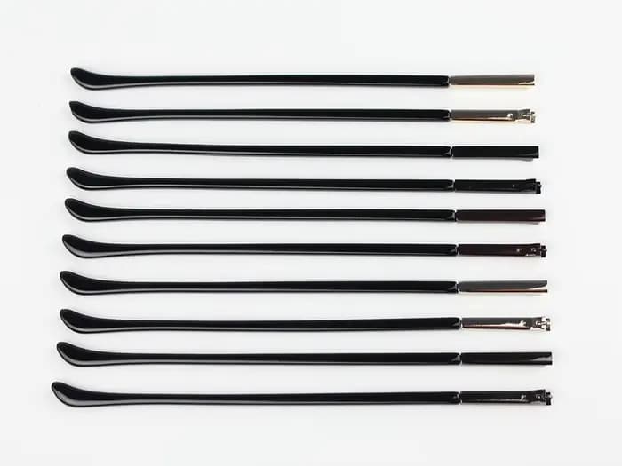 Lunettes à ressort en métal, 10 paires, 3.8mm de largeur, branches, jambes flexibles avec pointe longue, pièce de réparation de lunettes, accessoire 3029