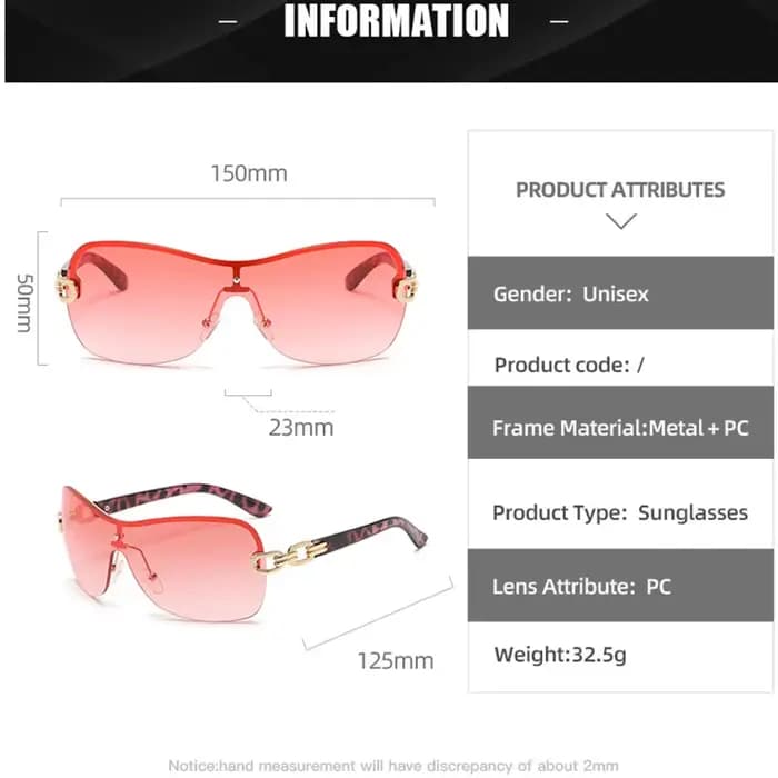 Lunettes de soleil à double anneau pour hommes et femmes