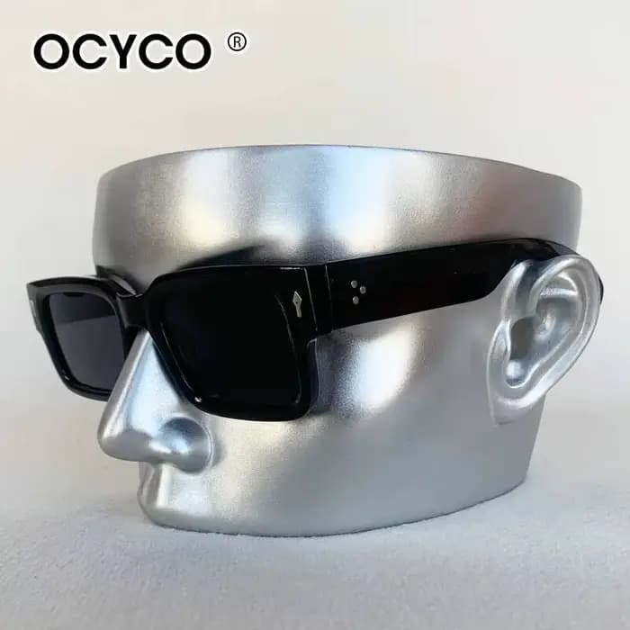 OCYCO 2026 Lunettes de soleil carrées rétro pour hommes et femmes