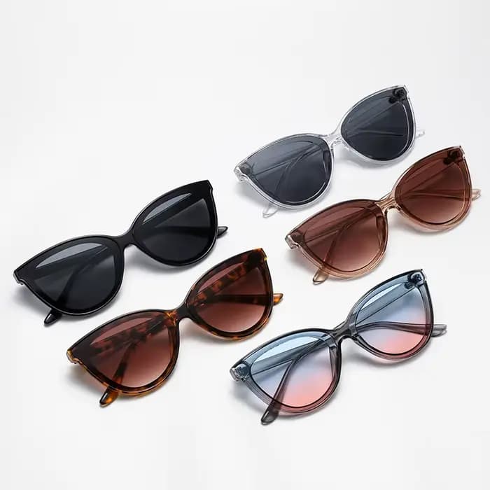 Lunettes de randonnée Anti-lumière œil de chat à grande monture pour femmes
