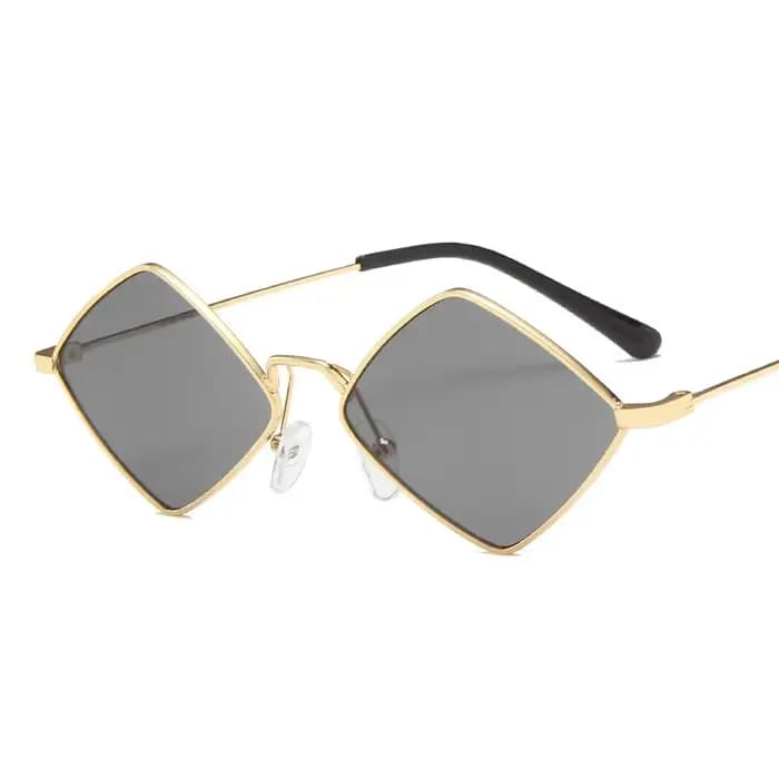 Lunettes de soleil polygonales hipster pour femmes