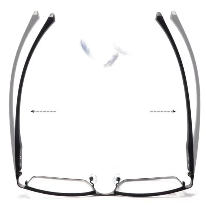 Lunettes de lecture rétro rectangulaires pour hommes