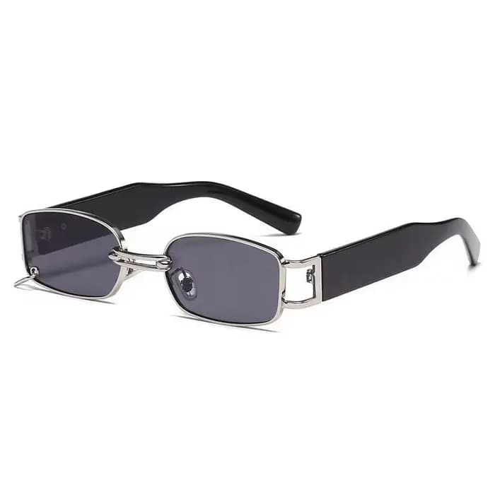 Petites lunettes de soleil rectangulaires rétro vintage pour hommes