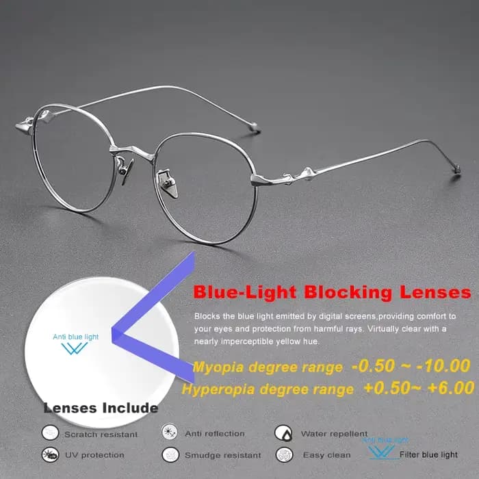 Lunettes de annulé inage en titane pour femmes et hommes