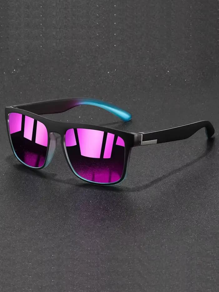 Lunettes de soleil violettes tendance pour hommes et femmes