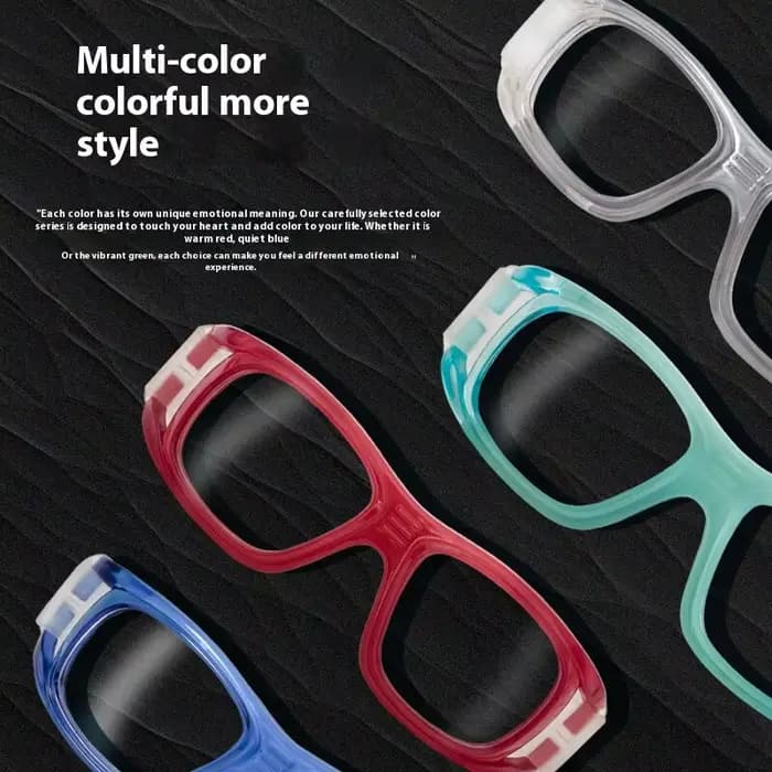 Lunettes de sport de basket-ball pour football – Verres interchangeables incassables – Protection UV compatible avec les prescription