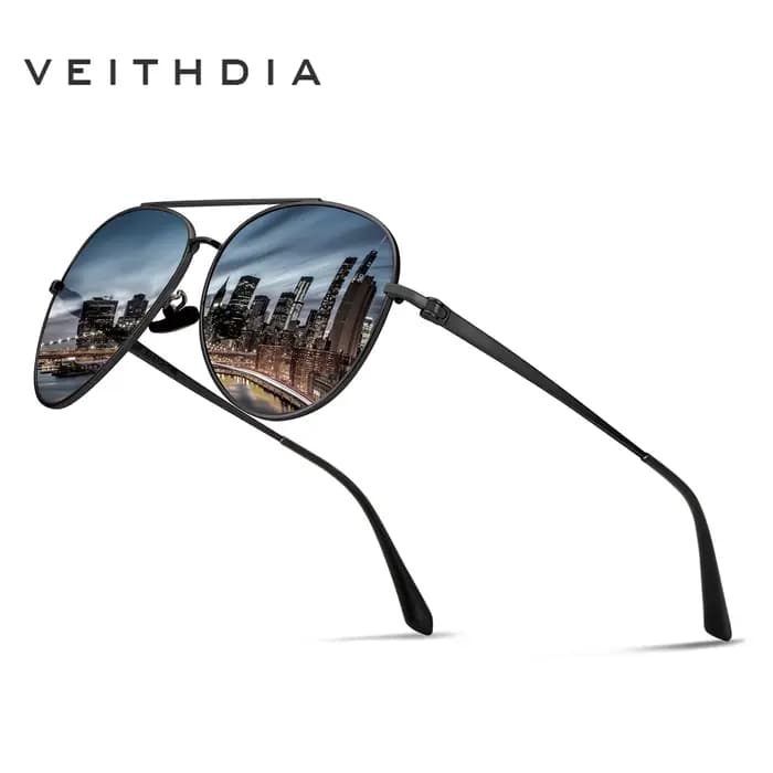 Lunettes de soleil vintage polarisées UV400 pour homme et femme