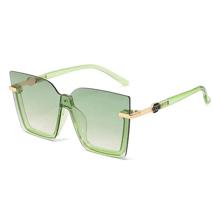 Lunettes de soleil carrées évidées pour hommes et femmes