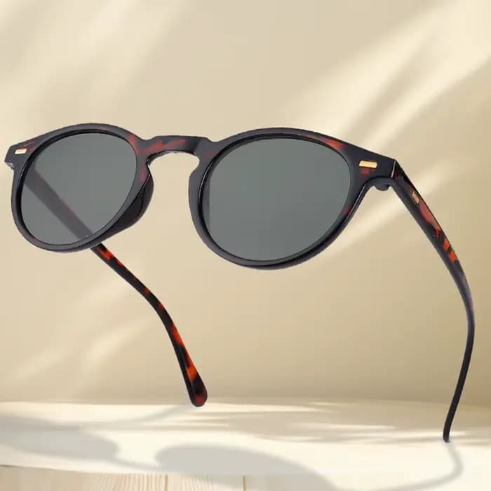 Petites lunettes de soleil rondes