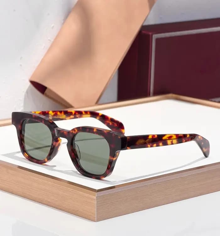 Nouvelles Lunettes de Soleil Artisanales Julien 2026 – Monture Épaisse en Fibre d'Acétate de Haute Qualité pour Vacances et Voyages