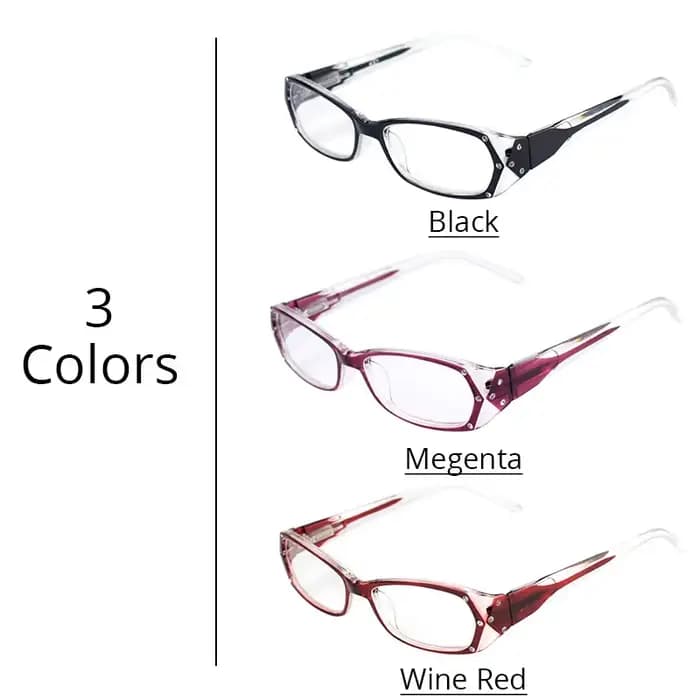 Lunettes de lecture en strass pour femmes