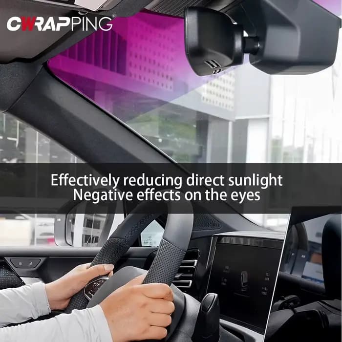 Film solaire pour pare-brise de voiture 20cmx150cm, film teinté pour vitres, vinyle auto-adhésif pour tuning automobile, autocollants pour vitres, film pour enveloppement de voiture